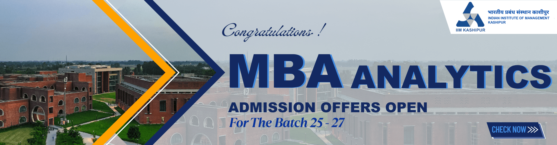 MBA (Analytics) 2025-27 Admission Offer